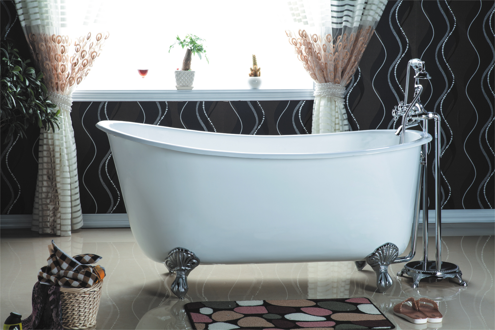 Ambrose rolltop cast iron bath