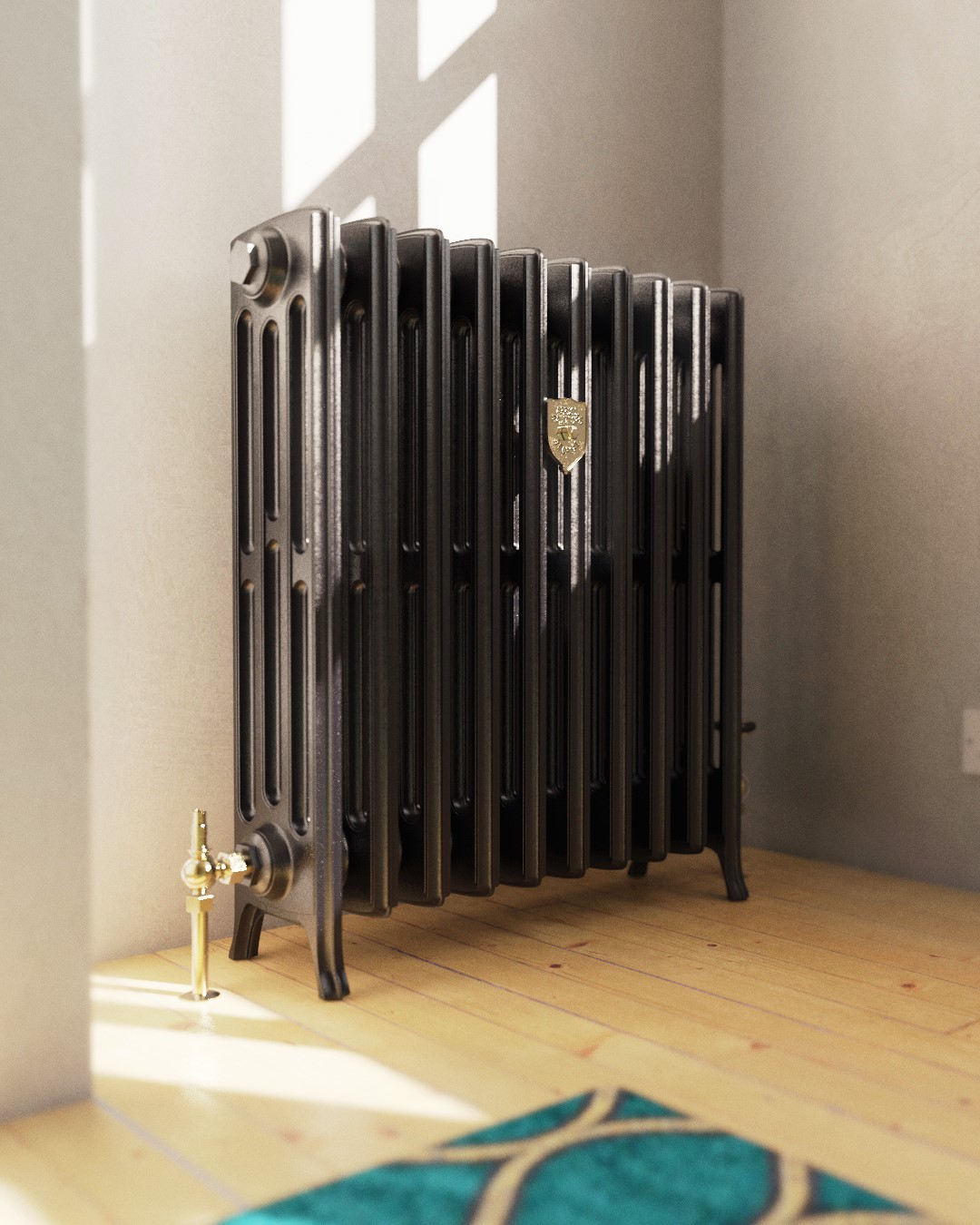 Aluminium Edwardian 4 column radiator